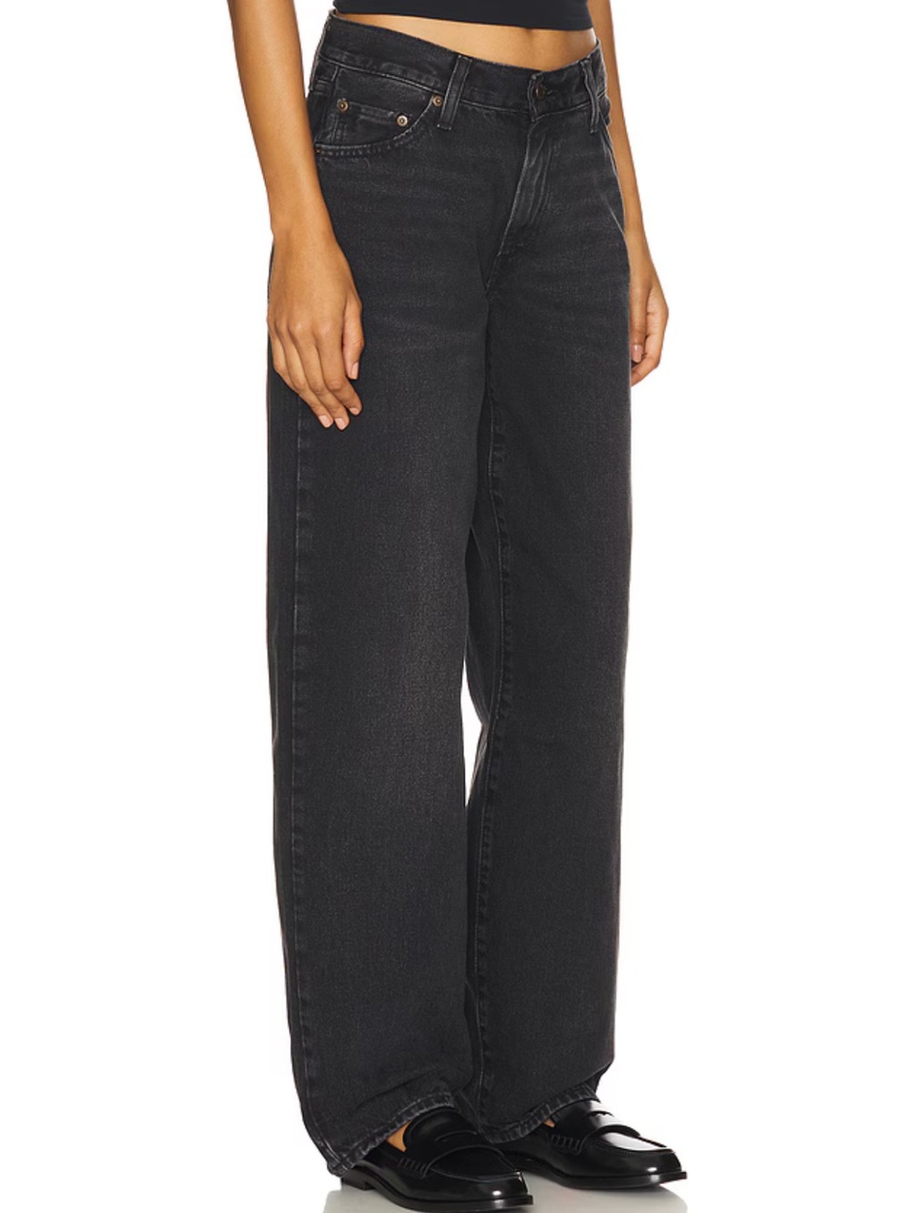 LEVI’S Dad Baggy Jeans in Black Wash size 26 90’s - Picture 12 of 12